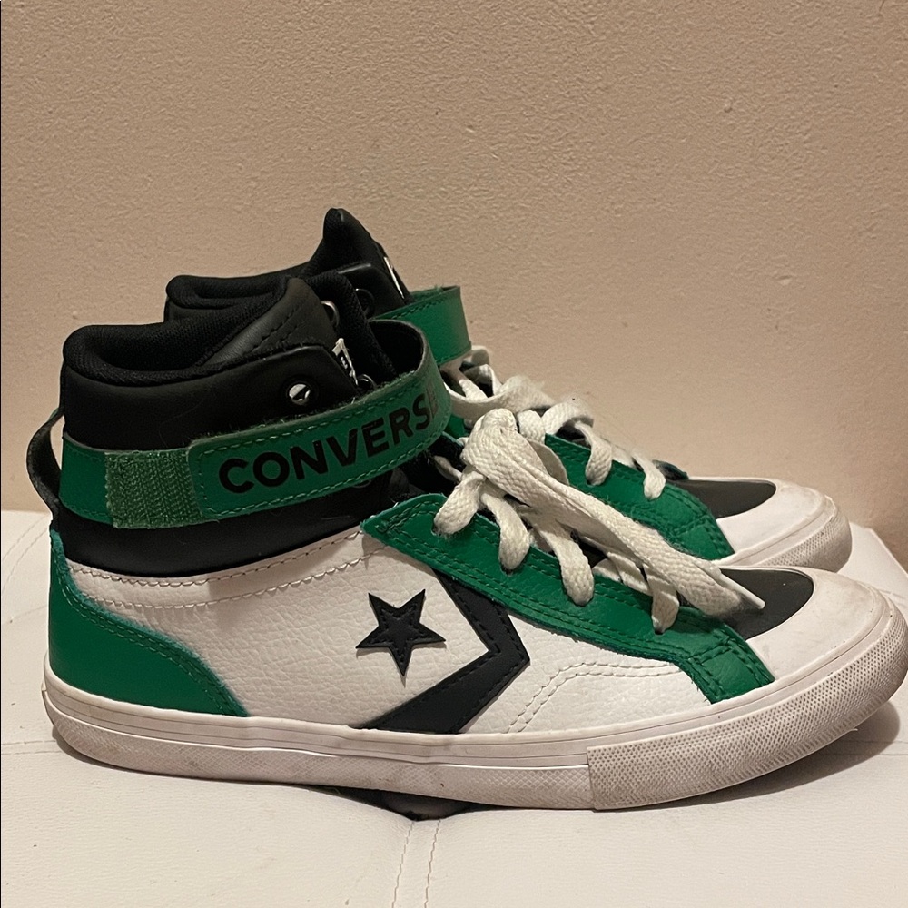 Converse Kids Sneakers - Green, Black, and White